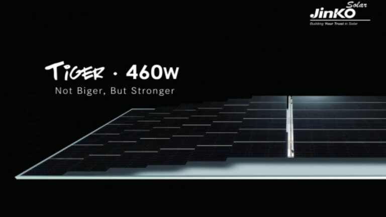 جينكو سولار الصينية Jinko Solar تطلق لوحها الشمسي «تايغر» الجديد بقدرة تصل إلى 460 واط