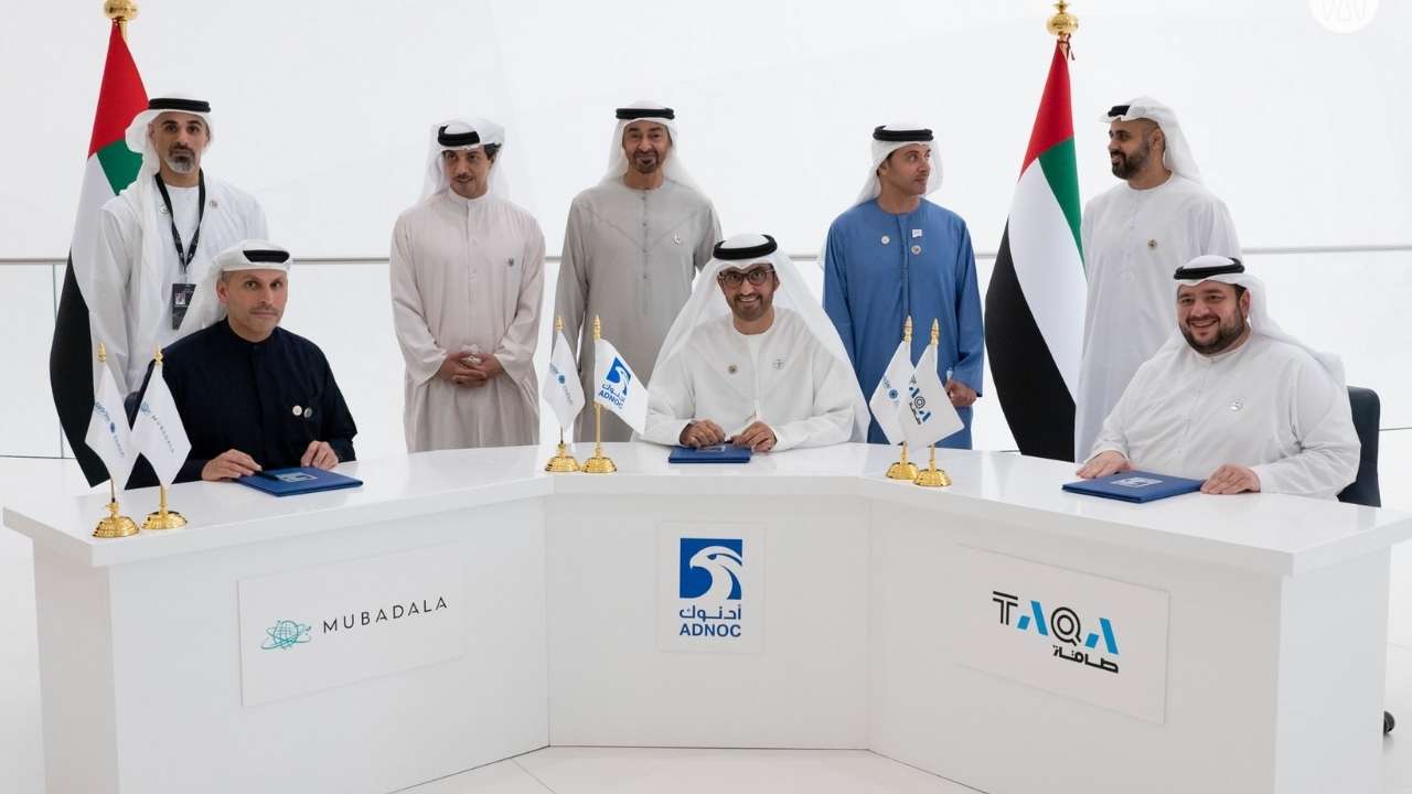  الإمارات: شراكة استراتيجية بين طاقة ومبادلة وأدنوك لامتلاك حصةً في شركة مصدر وتطوير محفظة عالمية لتصل إلى 50 جيجاواط من الطاقة المتجددة بحلول عام 2030
