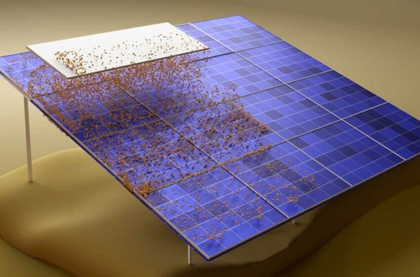  أمريكا: فريق باحثين من MIT يبتكر نظام جديد لتنظيف الألواح الشمسية بدون الحاجة إلى المياه