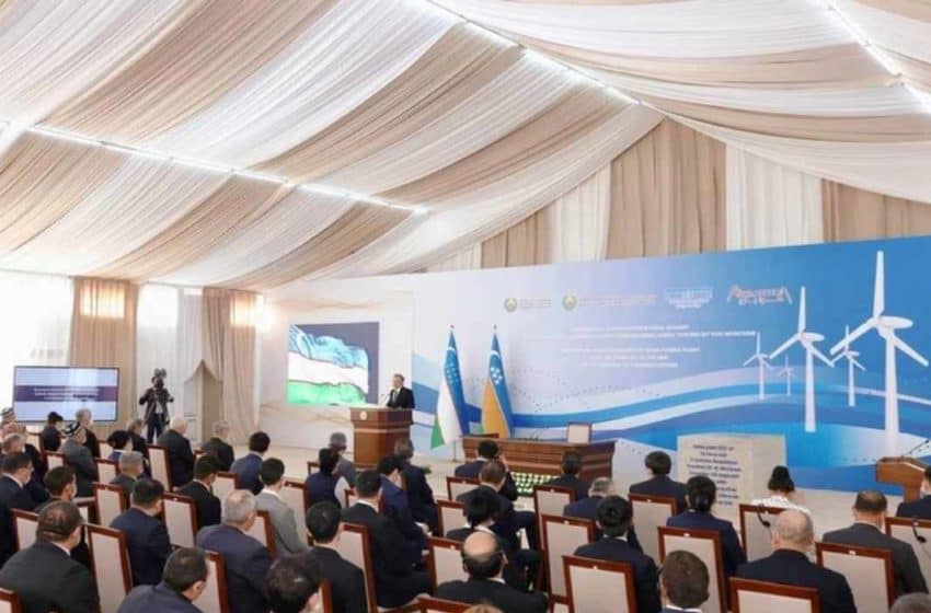  السعودية: أكوا باور تضع حجر أساس مشروع نوكوس لتوليد طاقة رياح في أوزبكستان بقدرة 100 ميجاواط