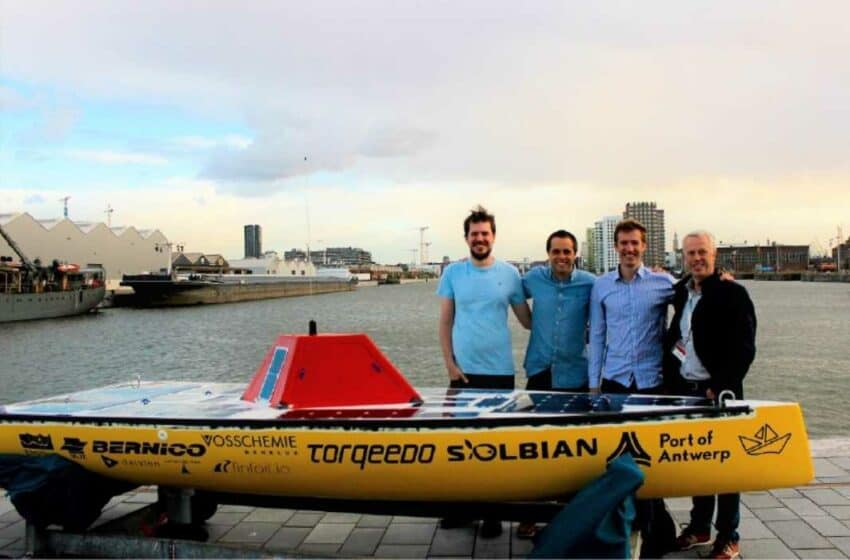  بلجيكا: إطلاق “ماهي” أول سفينة ذاتية القيادة في العالم وعبورها المحيط الأطلسي باستخدام الطاقة الشمسية