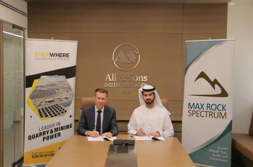  الإمارات: توقيع اتفاقية لإنشاء محطة طاقة شمسية هجينة لتشغيل مصنع ماكس روك سبكترم في الفجيرة