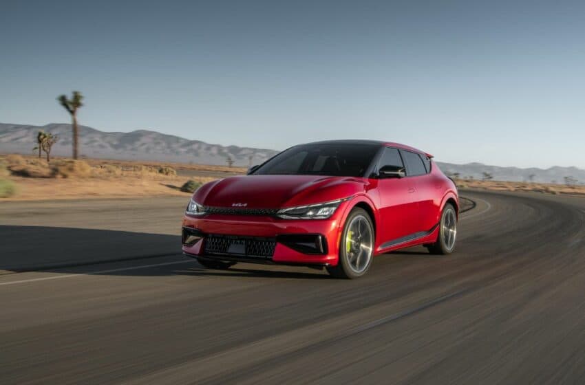  أمريكا: شركة كيا أمريكا تعرض سيارتها الكهربائية إي في 6 جي تي لأول مرة في أسبوع مونتيري للسيارات
