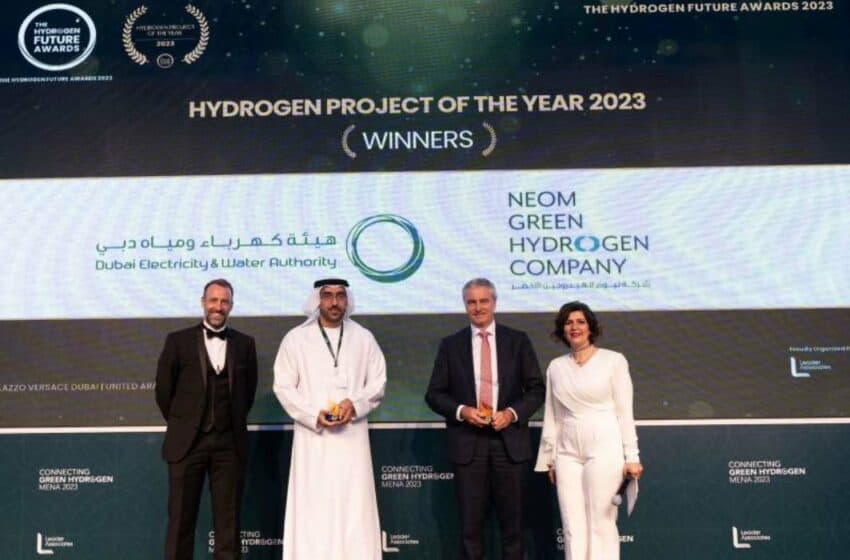  الإمارات: نيوم للهيدروجين الأخضر تفوز بجائزة مشروع الهيدروجين الأخضر لعام 2023