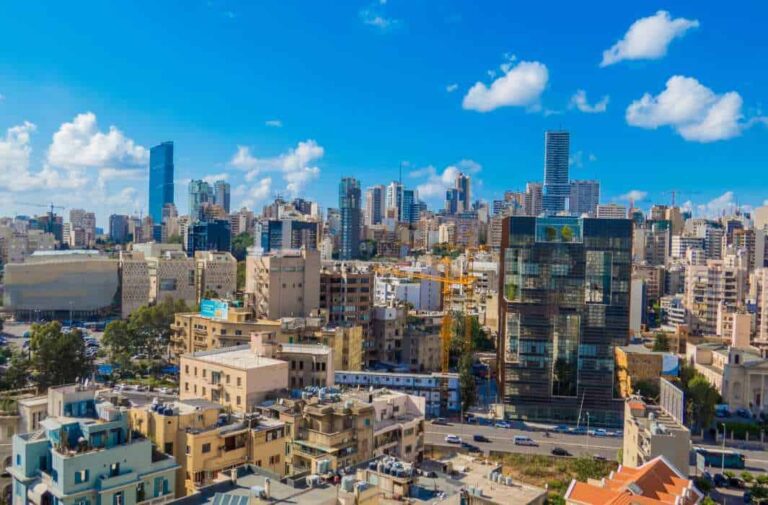 منظر عام للعاصمة اللبنانية بيروت