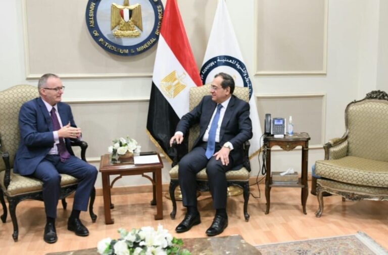جانب من المباحثات بين وزير البترول المصري وسفير التشيك