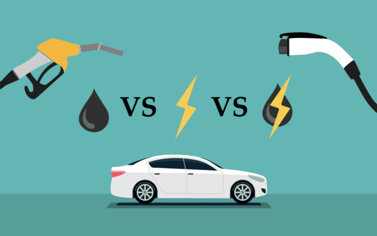 مقارنة بين السيارات الكهربائية والتي تعمل بالوقود الإحفوري