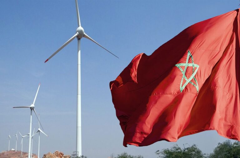 مزرعة لطاقة الرياح في المغرب (متداولة)