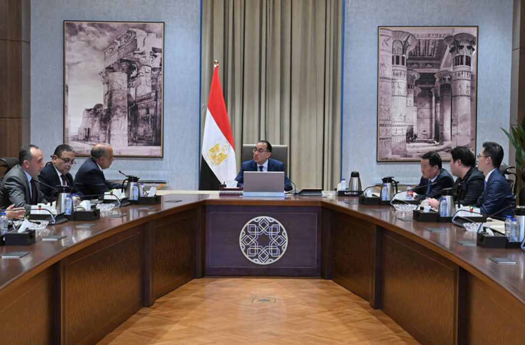 اجتماع رئيس وزراء مصر مع مسؤولي شركتين صينيتين لبحث توطين صناعة الطاقة الشمسية في البلاد