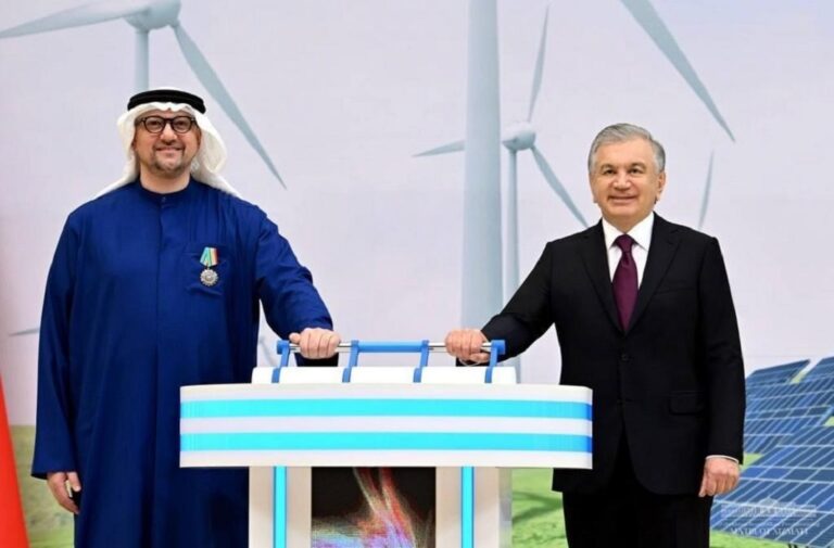 "مصدر" الإماراتية تدشن مشاريع طاقة نظيفة في أوزبكستان
