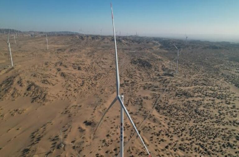 مشروع لطاقة الرياح في الصين مصدر الصورة: CHINANEWS