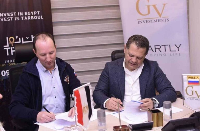 شركة جي في للاستثمار توقع اتفاقية شراكة استراتيجية مع شركة كونكورديا الروسية لإنشاء مصنع للسيارات الكهربائية في طربول بمصر
