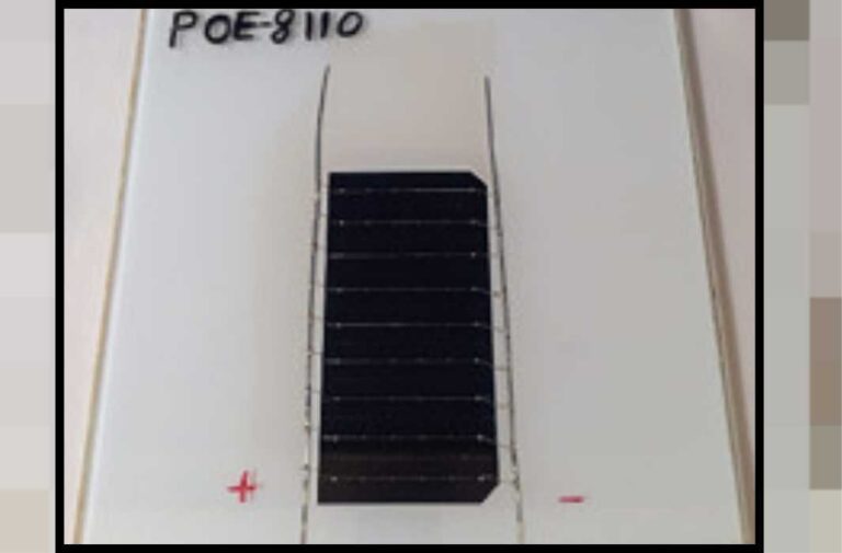 خلية شمسية تستخدم مواد تغليف POE