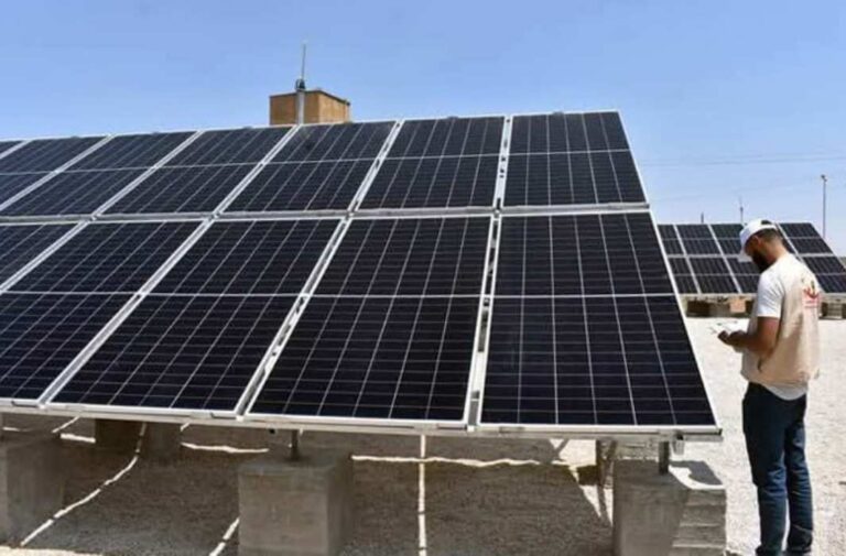 منظومة طاقة شمسية في بلدة السهوة بريف درعا / سانا