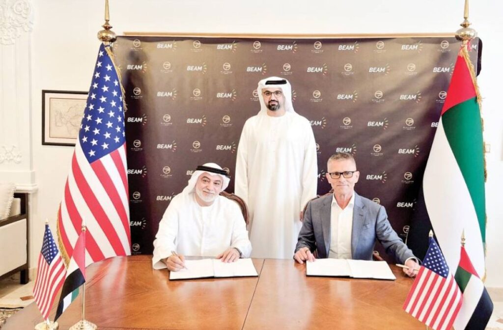 شراكة بين "بلاتينيوم" الإماراتية و"بيم جلوبال" الأمريكية لإطلاق شركة طاقة نظيفة في أبوظبي