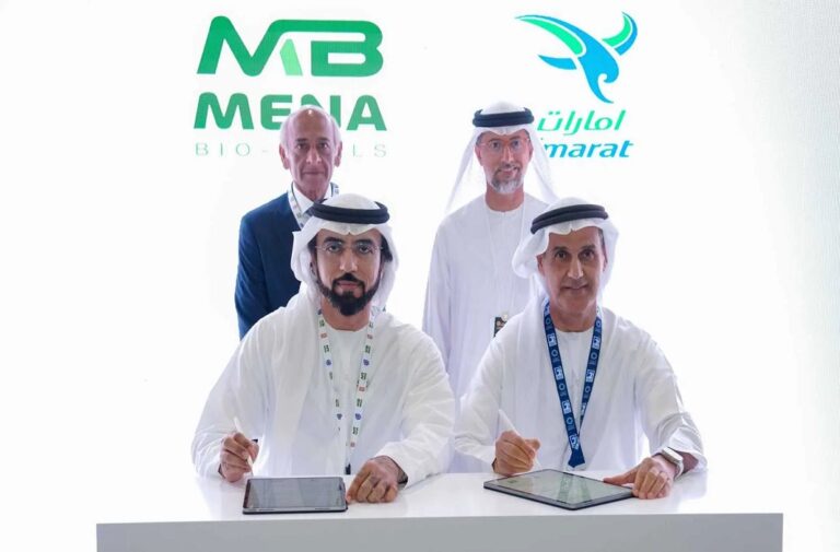 “مينا للوقود الحيوي” تبدأ أعمال بناء أول منشأة لإنتاج وقود الطيران المستدام في الإمارات "مينا للوقود الحيوي" تبدأ أعمال بناء أول منشأة لإنتاج وقود الطيران المستدام في الإمارات