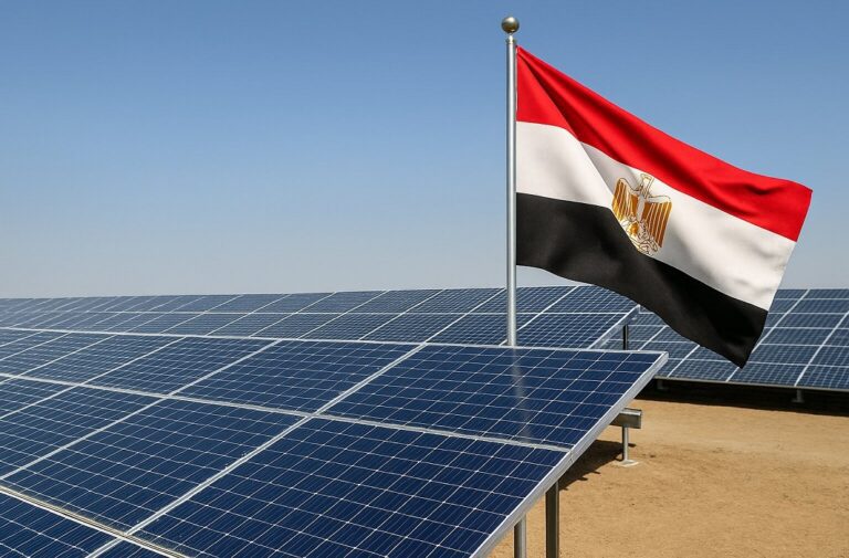 مصر.. الموافقة على إنشاء محطة طاقة شمسية عملاقة لمصنع “النساجون الشرقيون” محطة طاقة شمسية وعلم مصر