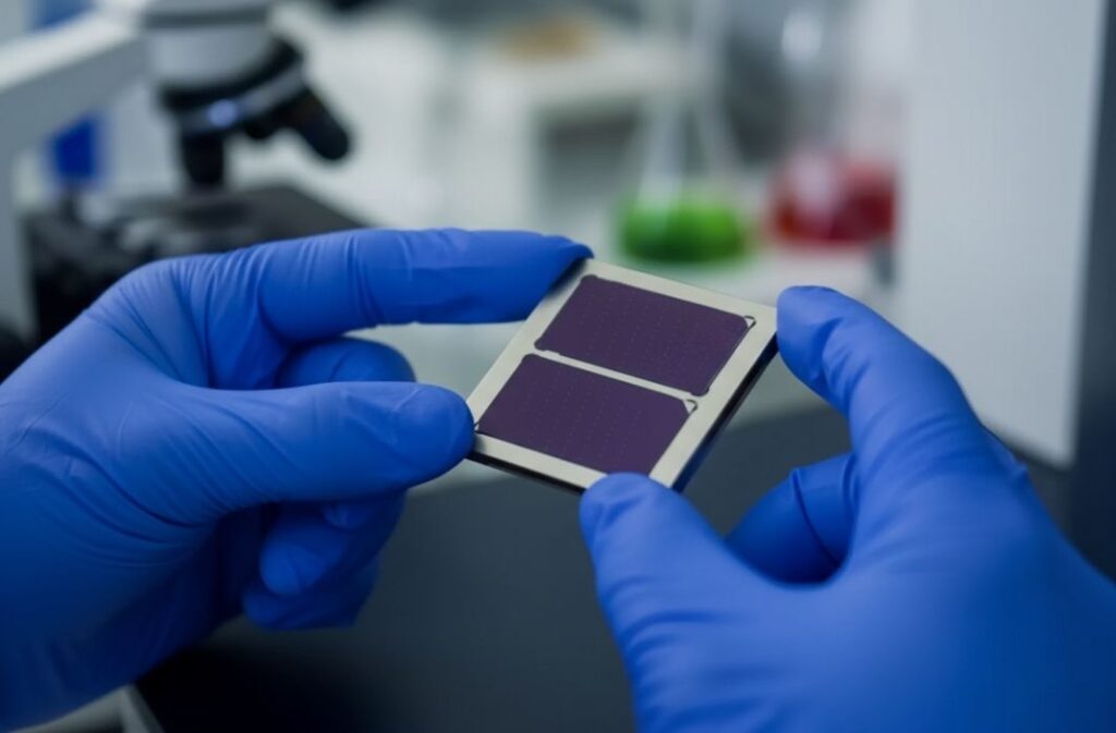 خلية بيروفسكايت شمسية صينية جديدة: كفاءة 27.2% ومقاومة فائقة للحرارة (تعبيرية)