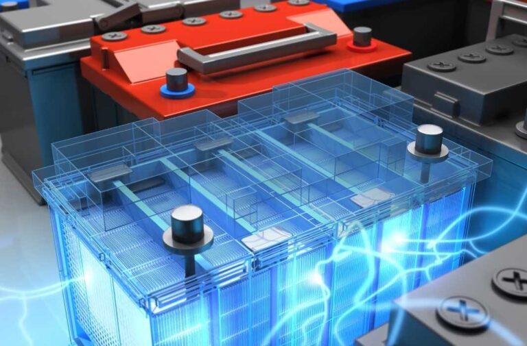 ابتكار كندي: بطارية صوديوم صلبة جديدة تعد بأمان أعلى وتكلفة أقل للسيارات الكهربائية ابتكار كندي: بطارية صوديوم صلبة جديدة تعد بأمان أعلى وتكلفة أقل للسيارات الكهربائية (تعبيرية)