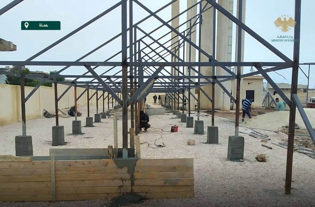 إنشاء منظومة طاقة شمسية في ريف حماة