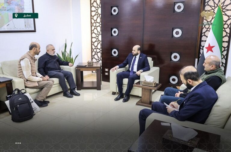 اجتماع وزير الطاقة السوري بالوفد التركي