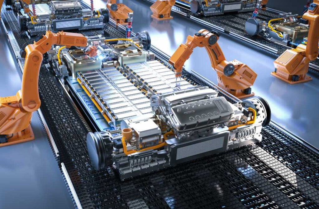 بطارية سيارة كهربائية