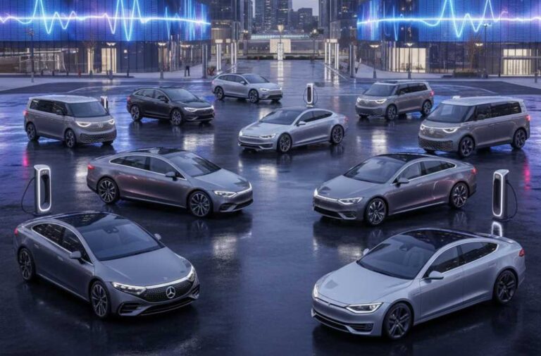 مجموعة من السيارات الكهربائية العالمية