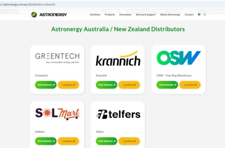 تحديث موقع أسترونيرجي الإلكتروني المخصص لأستراليا أسترونيرجي