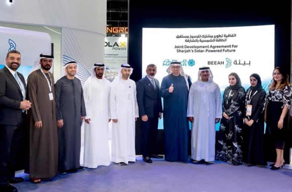 تحالف بين "مصدر" و"بيئة" لتطوير مشاريع طاقة نظيفة واسعة النطاق في الشارقة