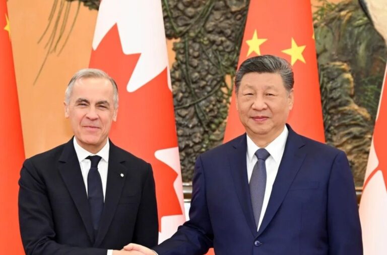 الرئيس الصيني والرئيس الكندي