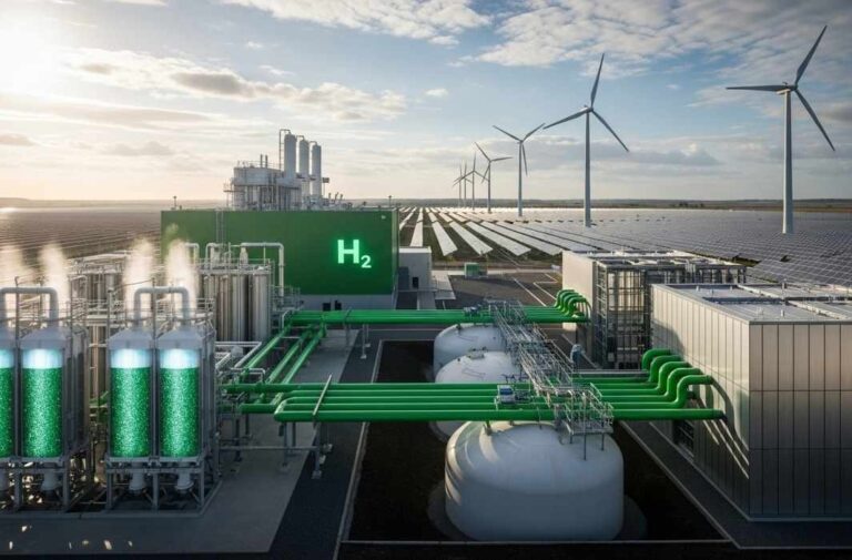 مشروع هيدروجين أخضر وطاقة متجددة