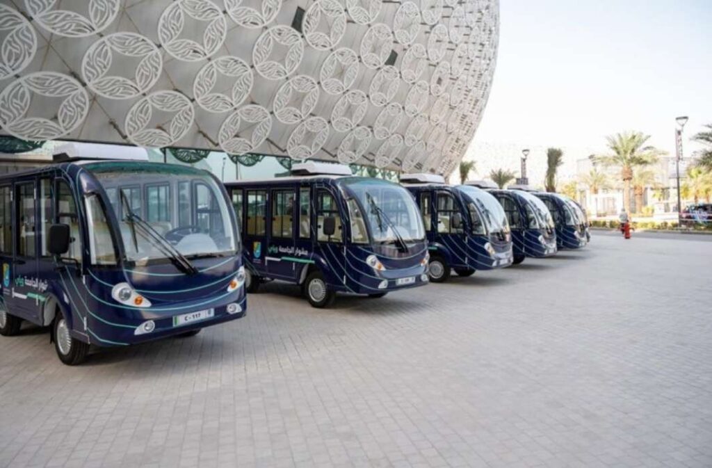 حافلات كهربائية لمدينة صباح السالم الجامعية