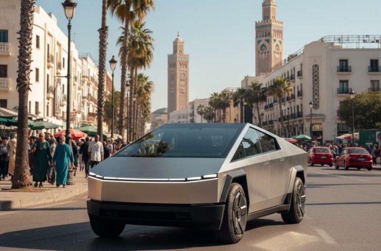 صورة تخيلية لمركبة سايبرتراك في المغرب